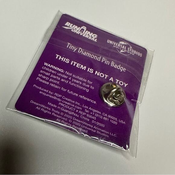 Running Universal - Virtual 5k Featuring the Trolls Race Collectors Pin HTF - Picture 3 of 3